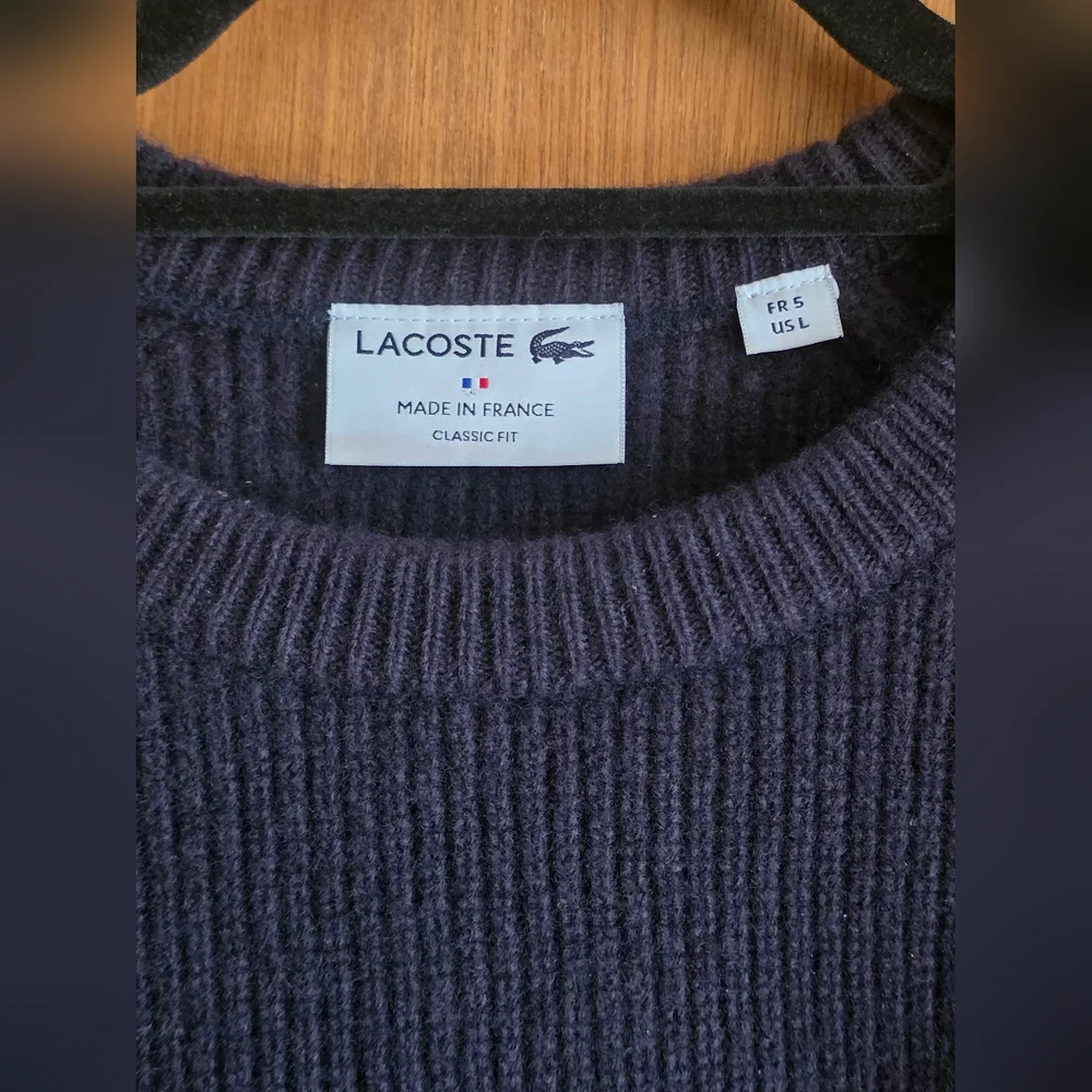 MADE IN FRANCE LACOSTE CROCODILE SWEATER 100% WOOL